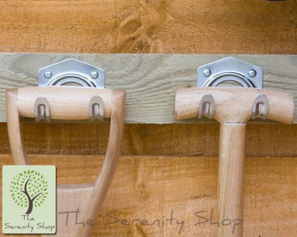 Darlac Garden Shed Workshop Garage Tool Tidy Hooks x 5 - Image 2