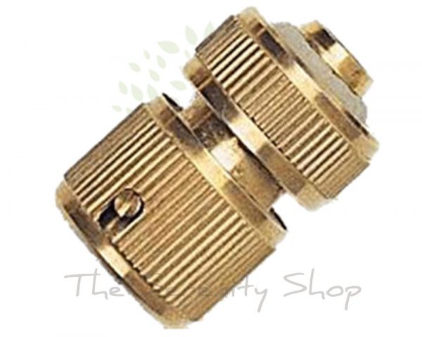 Darlac Garden Hose Solid Brass Water Stop Connector (Hosepipe)