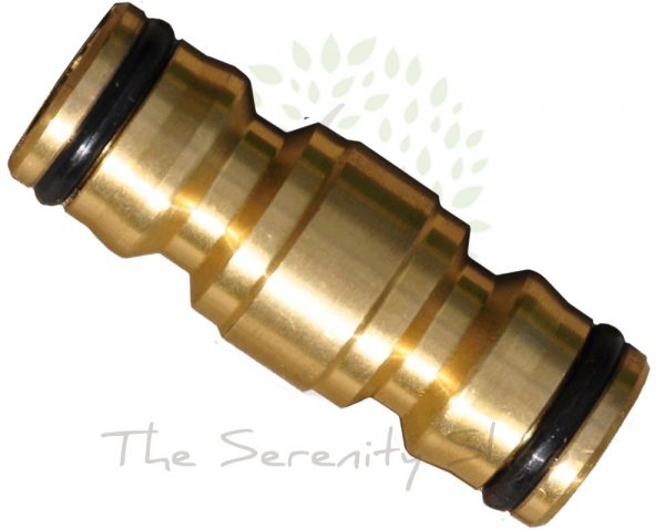Darlac Garden Hose Brass 1/2" 2 Way Male Connector (Hosepipe)