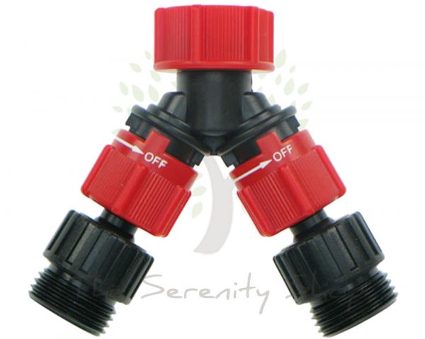 Darlac Hosepipe 2 Way Plastic Y Connector Manifold Tap