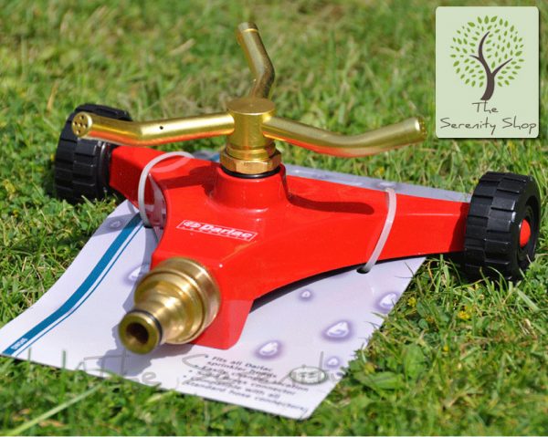 Darlac Hosepipe 3 Arm Lawn Sprinkler with Rolling Baser - Image 2