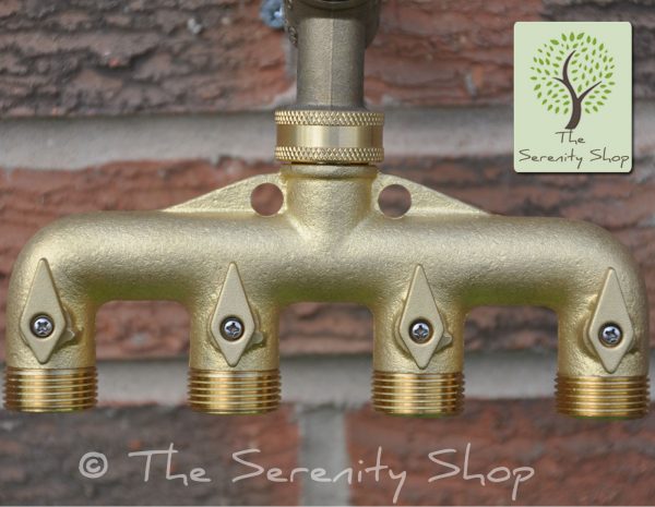 Darlac Hosepipe 4 Way Brass Y Connector Manifold Tap - Image 3