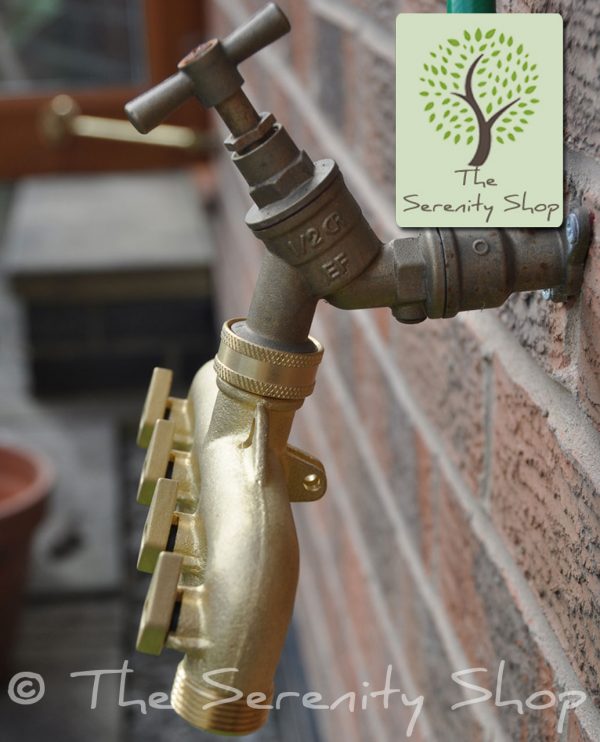 Darlac Hosepipe 4 Way Brass Y Connector Manifold Tap - Image 2