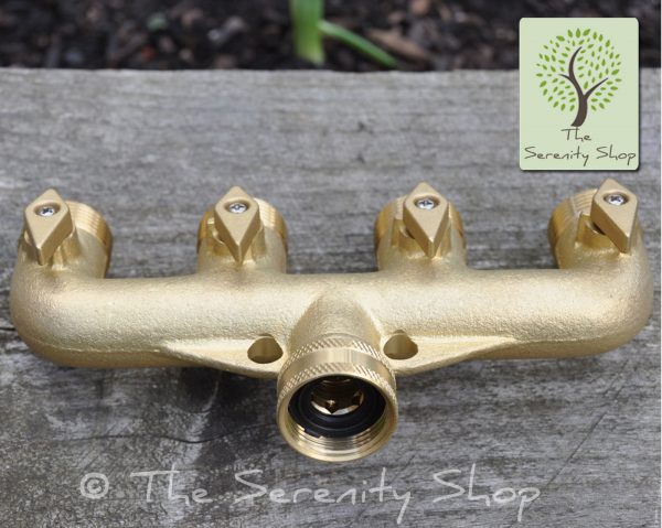 Darlac Hosepipe 4 Way Brass Y Connector Manifold Tap - Image 4