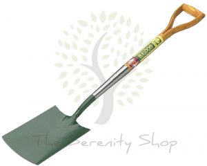 Bulldog Premier Digging Spade 28" Ash Shaft with Wooden YD Grip