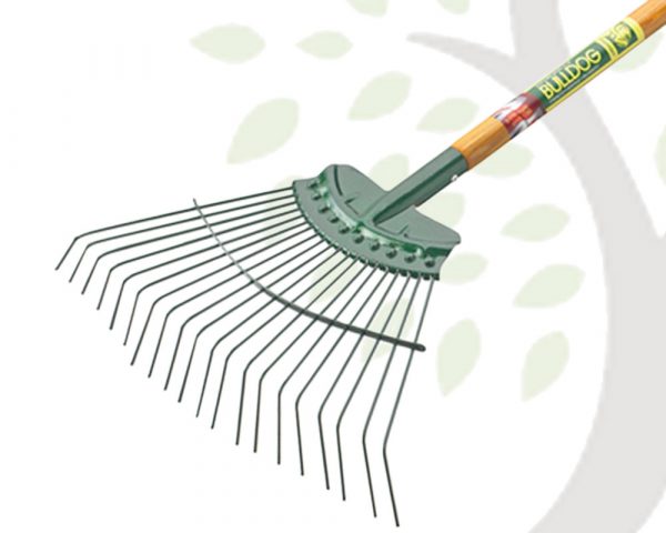 Bulldog Premier Springbok Lawn Rake 20 steel tines 48" Shaft - Image 2